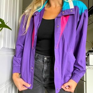 VINTAGE Be In The Current Seen jacket. Size M. Retro windbreaker